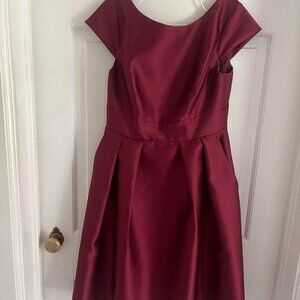 Alfred Sung dress size 10 regular in cranberry
